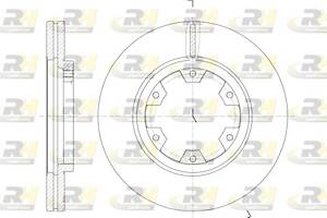 Тормозной диск NISSAN TERRANO (R20) / NISSAN PICK UP (D21) 1985-2008 г.