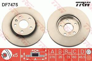 Тормозной диск OPEL ASTRA J GTC / OPEL ASTRA J (P10) 2009-2018 г.