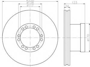 Тормозной диск PE AUTOMOTIVE 10620600 на DAF LF 45