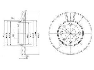 Тормозной диск пер, BEDFORD\Opel CORSA C (X01) 1.7, Y 17 DTL, 00-09