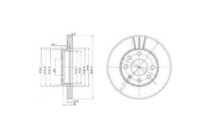 Тормозной диск пер, BEDFORD\Opel CORSA C (X01) 1.7, Y 17 DTL, 00-09