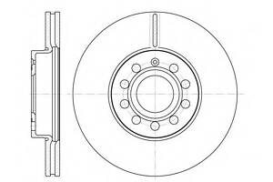 Тормозной диск перед. 288X25 Audi A3 1.6-3.2 V6 quattro 05.03-