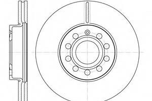 Гальмівний диск перед. 288X25 Audi A3 1.6-3.2 V6 quattro 05.03-