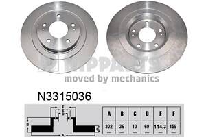 Тормозной диск PEUGEOT 4008 / CITROEN C4 AIRCROSS 2009-2017 г.