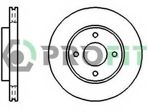 Тормозной диск PROFIT 50101072 на FORD FIESTA Mk IV (JA_, JB_)