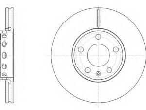 Тормозной диск REMSA 632810 на AUDI 100 седан (4A, C4)