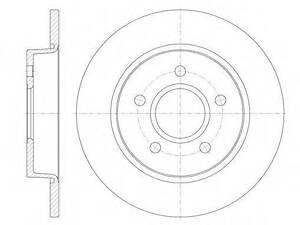 Тормозной диск REMSA 684600 на FORD C-MAX II (DXA/CB7, DXA/CEU)