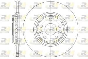 Тормозной диск RENAULT CLIO (BH_) / RENAULT ESPACE (JR_) 2007-2022 г.