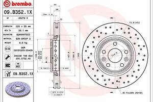 Тормозной диск RENAULT CLIO (BH_) / RENAULT SCENIC (J9_) 2007-2022 г.