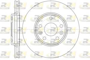 Тормозной диск RENAULT LAGUNA (DT0/1) / RENAULT LATITUDE (L70_) 2007-2016 г.