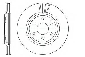 Тормозной диск ROADHOUSE 6103710 на NISSAN FRONTIER / NP300 (D40)