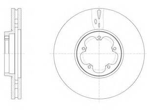 Тормозной диск ROADHOUSE 6156510 на FORD TOURNEO CUSTOM автобус