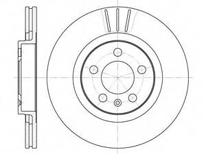 Тормозной диск ROADHOUSE 654610 на AUDI A3 (8L1)