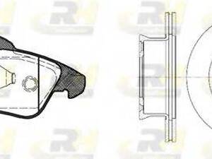 Тормозной диск ROADHOUSE 857801 на MERCEDES-BENZ SPRINTER 2-t автобус (901, 902)