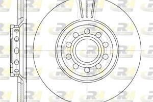 Тормозной диск SEAT EXEO (3R2) / AUDI A4 B6 (8E5) / AUDI A4 B7 (8EC) 1991-2013 г.