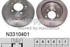 Тормозной диск SSANGYONG KYRON / SSANGYONG RODIUS / SSANGYONG ACTYON 2002-2017 г.