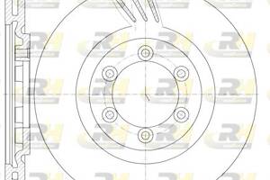 Тормозной диск SSANGYONG RODIUS / SSANGYONG REXTON / REXTON (GAB_) 2002-2012 г.