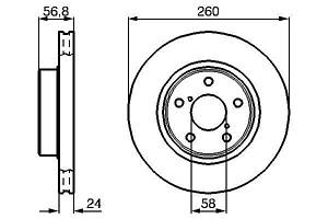 Тормозной диск SUBARU IMPREZA (GG) / SUBARU LEGACY (BC, BF, BJ) 1989-2014 г.