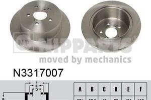 Тормозной диск SUBARU LEGACY (BP) / SUBARU OUTBACK (BL, BP) 2003-2015 г.