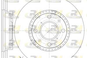 Тормозной диск SUZUKI SPLASH (EX) / OPEL AGILA (B) (H08) 2005-2014 г.