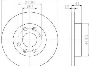 Тормозной диск TEXTAR 92036103 на RENAULT SUPER 5 (B/C40_)