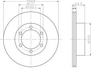 Тормозной диск TEXTAR 92076300 на TOYOTA SURF (RN10_, VZN13_, VZN10_, RN13_)