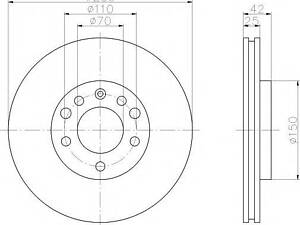 Тормозной диск TEXTAR 92091903 на VAUXHALL MERIVA Mk II (B)