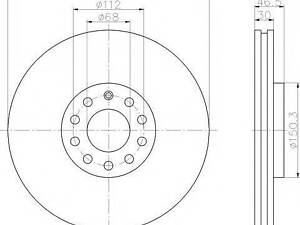 Тормозной диск TEXTAR 92106705 на AUDI A4 седан (8D2, B5)