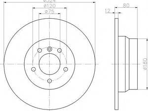 Тормозной диск TEXTAR 92107403 на BMW X5 (E53)