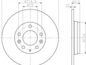 Тормозной диск TEXTAR 92125603 на MAZDA 626 Mk V Наклонная задняя часть (GF)