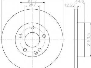 Тормозной диск TEXTAR 92131803 на MERCEDES-BENZ A-CLASS (W169)