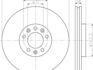 Тормозной диск TEXTAR 92157003 на FIAT SCUDO фургон (272, 270_)