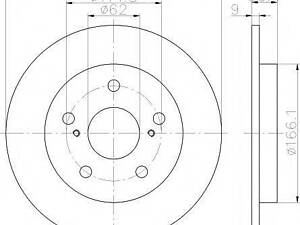 Тормозной диск TEXTAR 92164103 на TOYOTA BLADE (NRE15_, ZZE15_, ADE15_, ZRE15_, NDE15_)