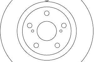 Тормозной диск TOYOTA CAMRY (_V5_) / TOYOTA AURION (_V5_) 2005-2018 г.