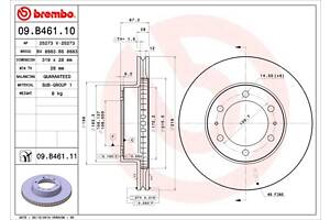 Тормозной диск TOYOTA HILUX (_N1_) / TOYOTA TACOMA (_N2_) 2002-2018 г.