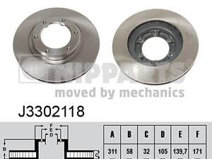 Тормозной диск TOYOTA LAND CRUISER 80 (_J8_) 1990-2001 г.