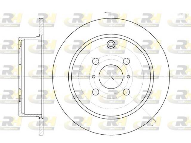 Тормозной диск TOYOTA YARIS (_P1_) / TOYOTA COROLLA (_E12_) 1999-2008 г.