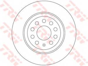 Гальмівний диск TRW DF6504 на VW GOLF VII (5G1, BE1)