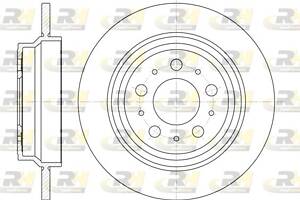 Тормозной диск VOLVO S80 (184) / VOLVO S60 (384) / VOLVO V70 (285) 1997-2016 г.