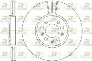 Тормозной диск VW BORA (1J2) / VW GOLF (1J5) / AUDI A3 (8L1) 1996-2022 г.