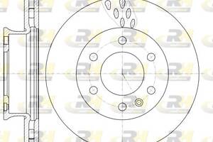 Тормозной диск VW CRAFTER 30-35 (2E_) / VW CRAFTER 30-50 (2E_) 2006-2018 г.