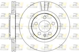 Тормозной диск VW GOLF (1J5) / VW BORA (1J2) / AUDI A3 (8L1) 1996-2013 г.