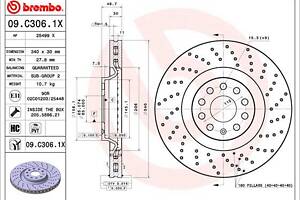 Тормозной диск VW GOLF (CD1) / AUDI Q3 (F3N) / VW CC B7 (358) 1995-2021 г.