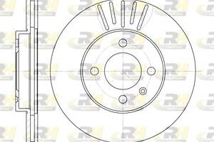 Тормозной диск VW POLO (6N1) / VW VENTO (1H2) / VW CADDY (9U7) 1980-2009 г.