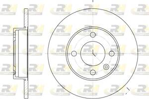 Тормозной диск VW POLO (6V5) / VW JETTA (16) / VW SCIROCCO (53) 1968-2009 г.