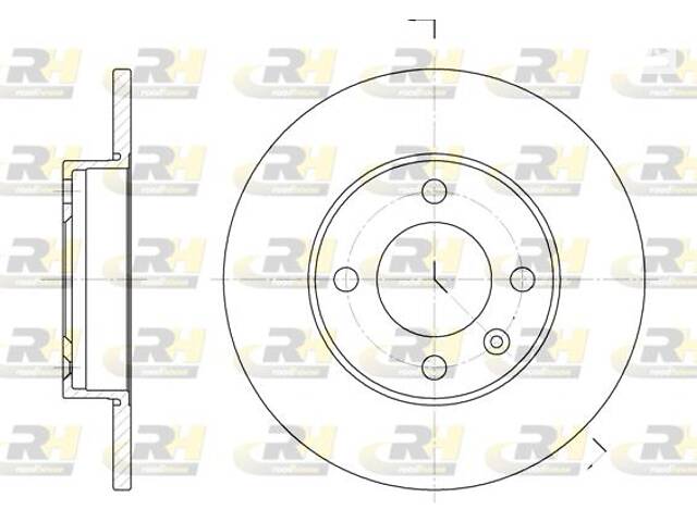 Тормозной диск VW POLO (6V5) / VW JETTA (16) / VW SCIROCCO (53) 1968-2009 г.