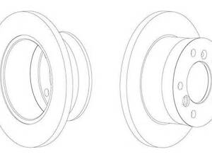Тормозной диск задний (272х16мм) VW LT 28-35 1996-2006 FCR229A FERODO
