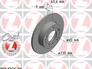 Тормозной диск ZIMMERMANN 100123620 на SEAT IBIZA V (6J5, 6P5)