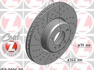 Гальмівний диск ZIMMERMANN 150290620 на BMW 1 (F20)