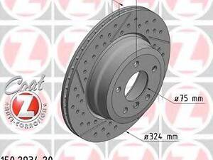 Тормозной диск ZIMMERMANN 150293420 на BMW 1 купе (E82)